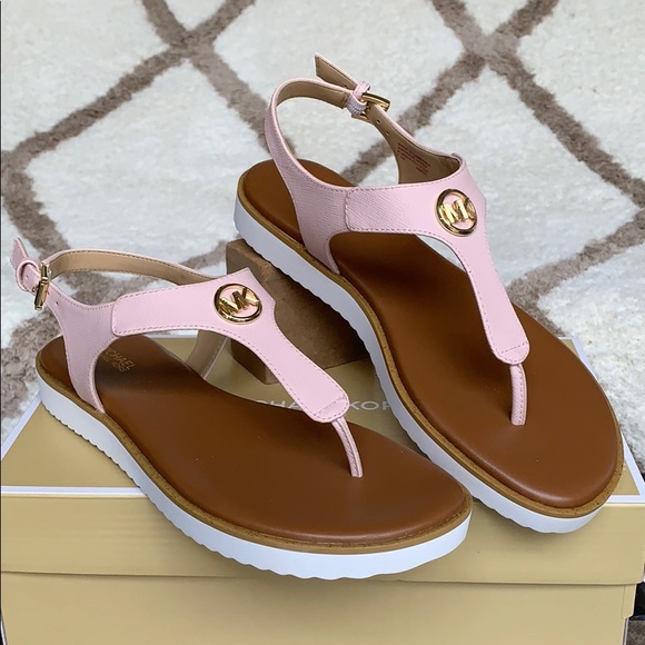 Michael Kors Shoes - MICHAEL KORS JUDY THONG SAFFIANO POWDER BLUSH